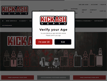 Tablet Screenshot of kickashvapes.com